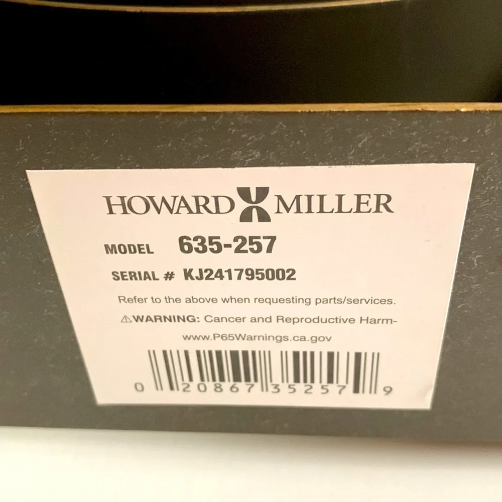 NIB HOWARD MILLER Clock Classic Standing Desk Table Roman Numerals